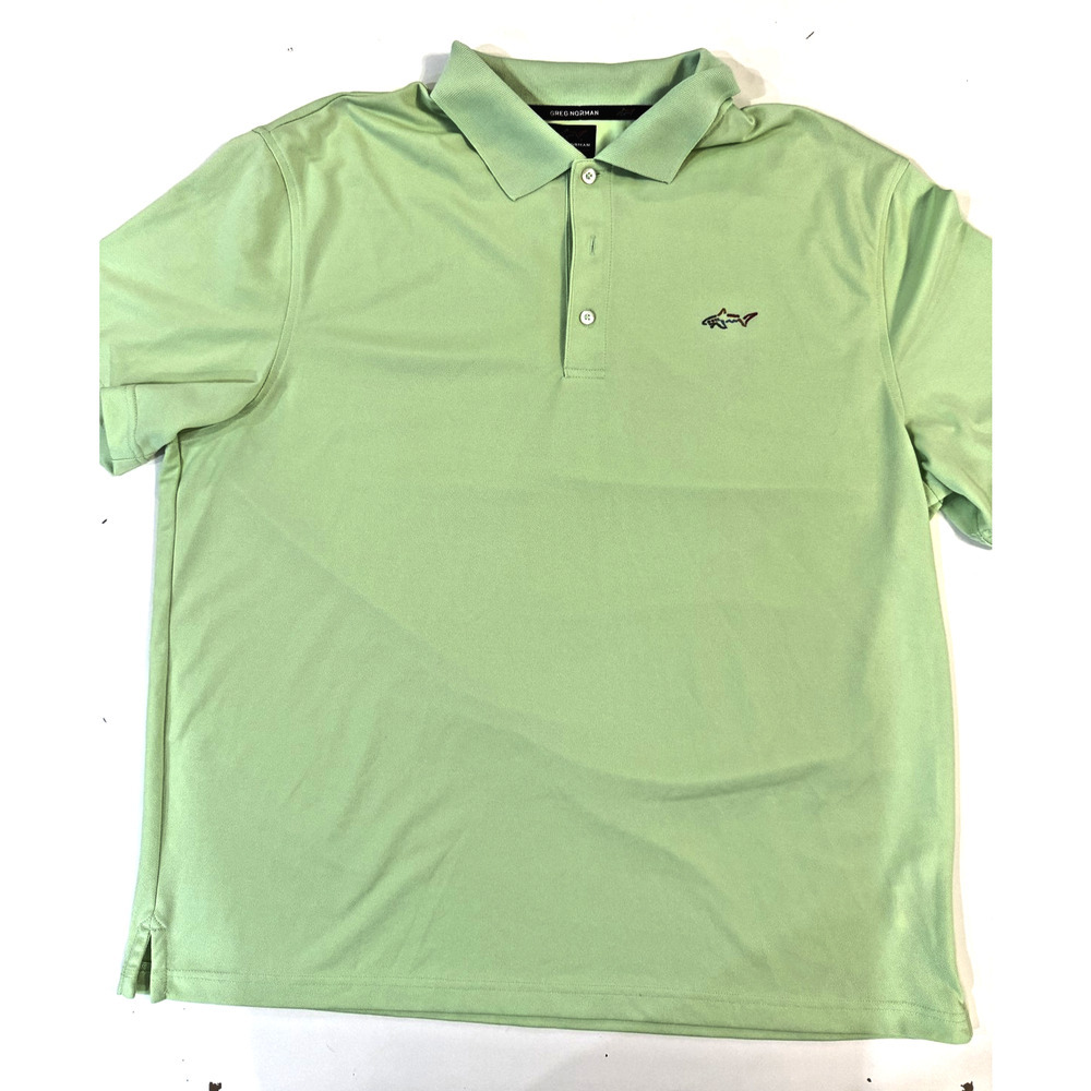 Greg Norman Golf Polo Shirt Mens XL Five Iron PlayDry Golf Performance Shark‎